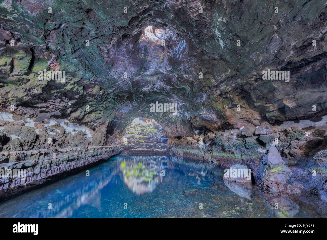 Jameos del Agua, Cesar Manrique, Lanzarote, Isole Canarie, Spagna Foto Stock