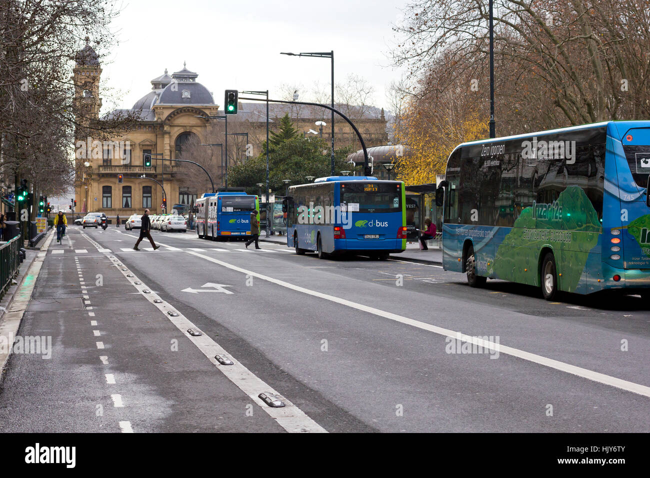 Diversi tipi di trasporto (Donostia 2017). Foto Stock