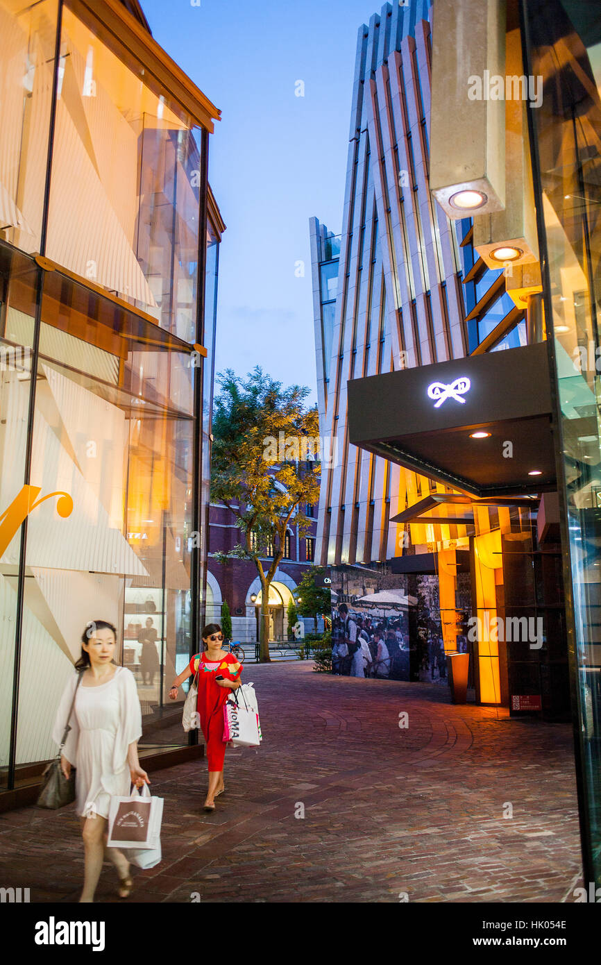 Cartier store e Anya Hindmarch store.Aoyama.Tokyo.Il Giappone Foto Stock