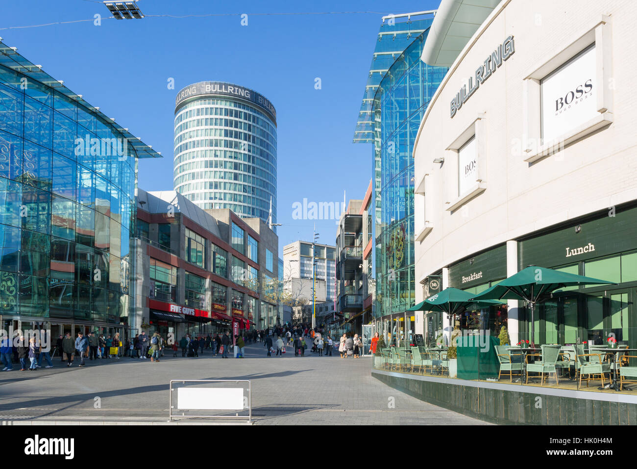 Il Bullring Shopping Centre, Birmingham, West Midlands, England, Regno Unito Foto Stock