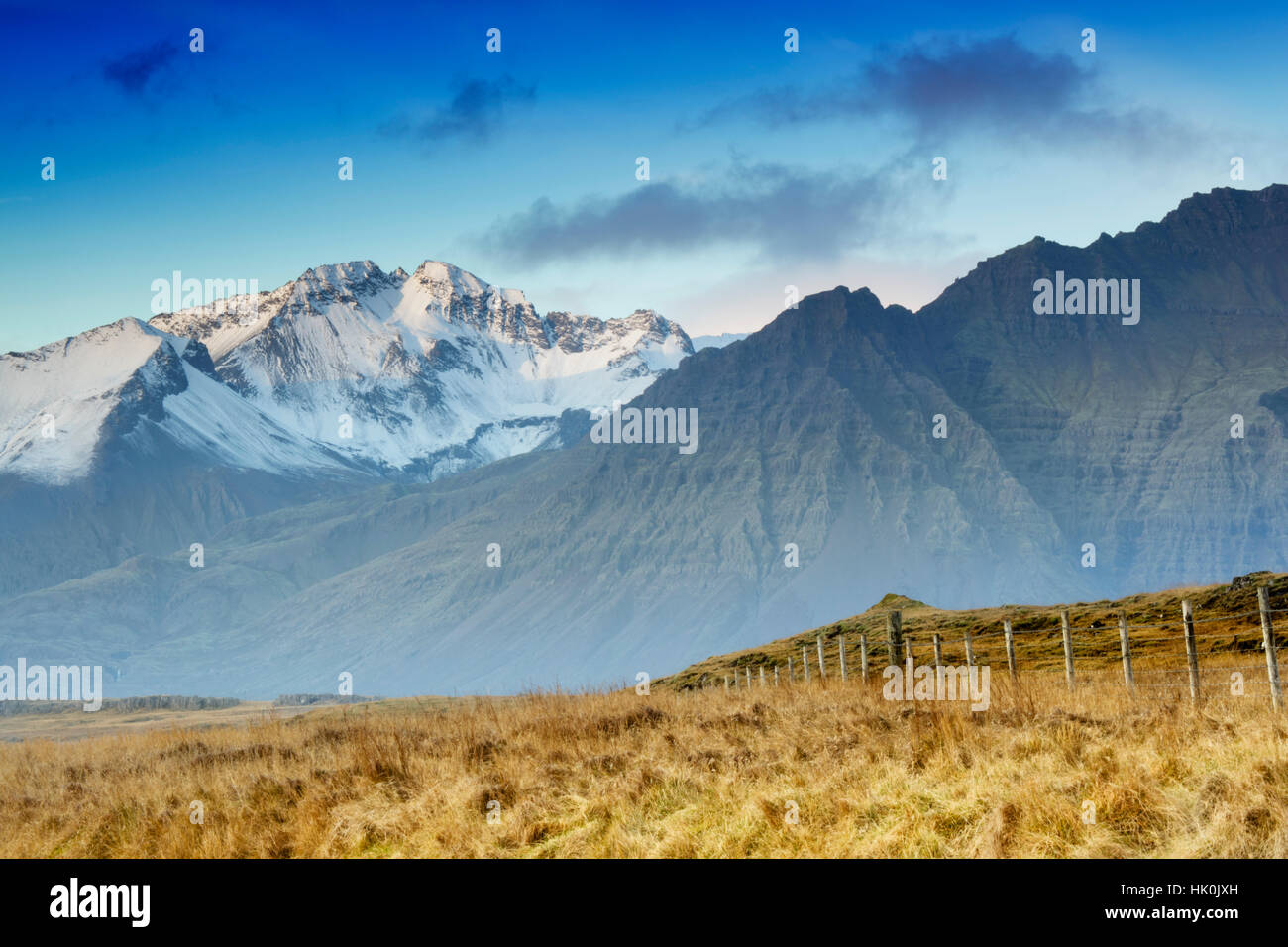 Paesaggio rurale vicino a Hofn, Islanda, regioni polari Foto Stock