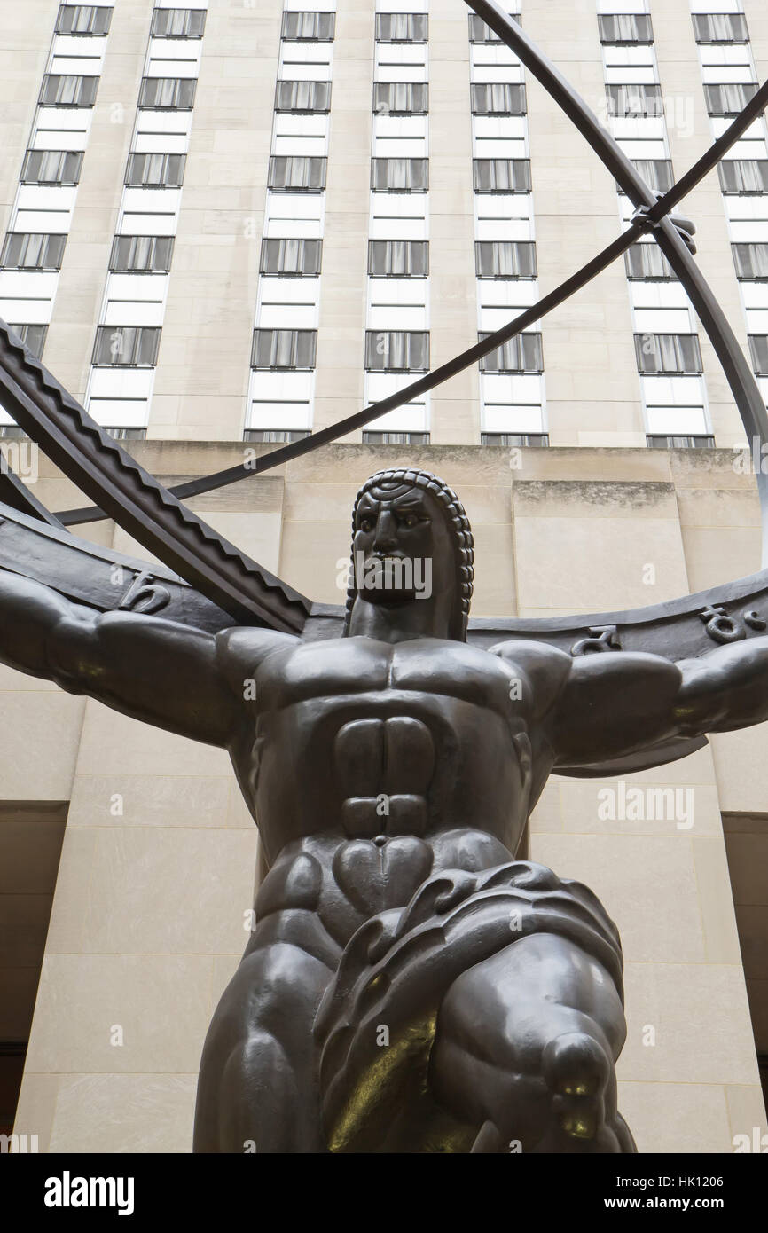 Nuovo, America, Atlas, mappa del mondo, mappa, grattacieli, grattacielo, York, Foto Stock