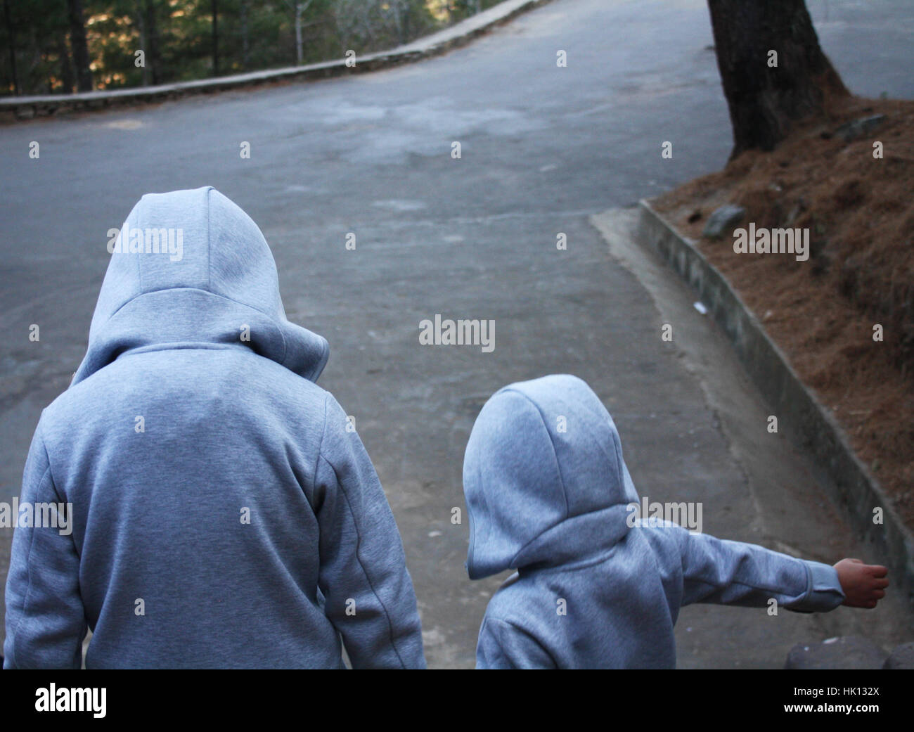 Cappe twining fino Foto Stock