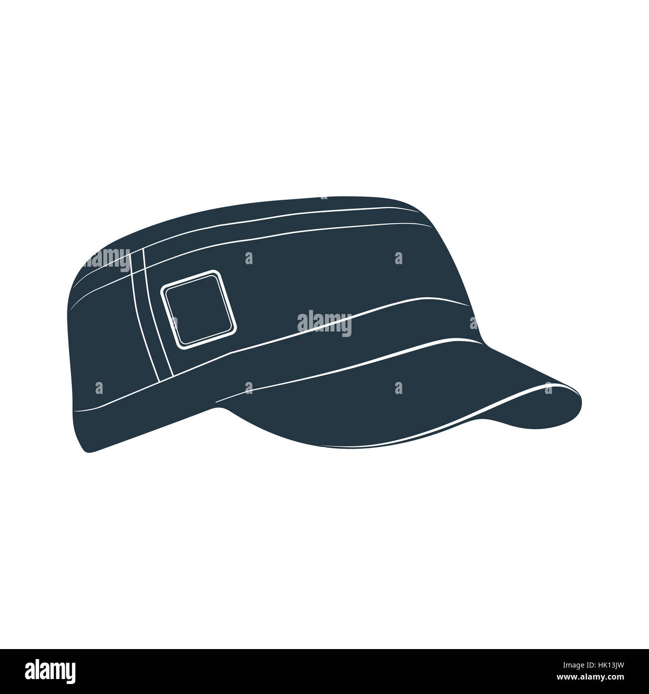 Un tappo con una visiera per la protezione dal sole. Illustrazione della foto. Foto Stock