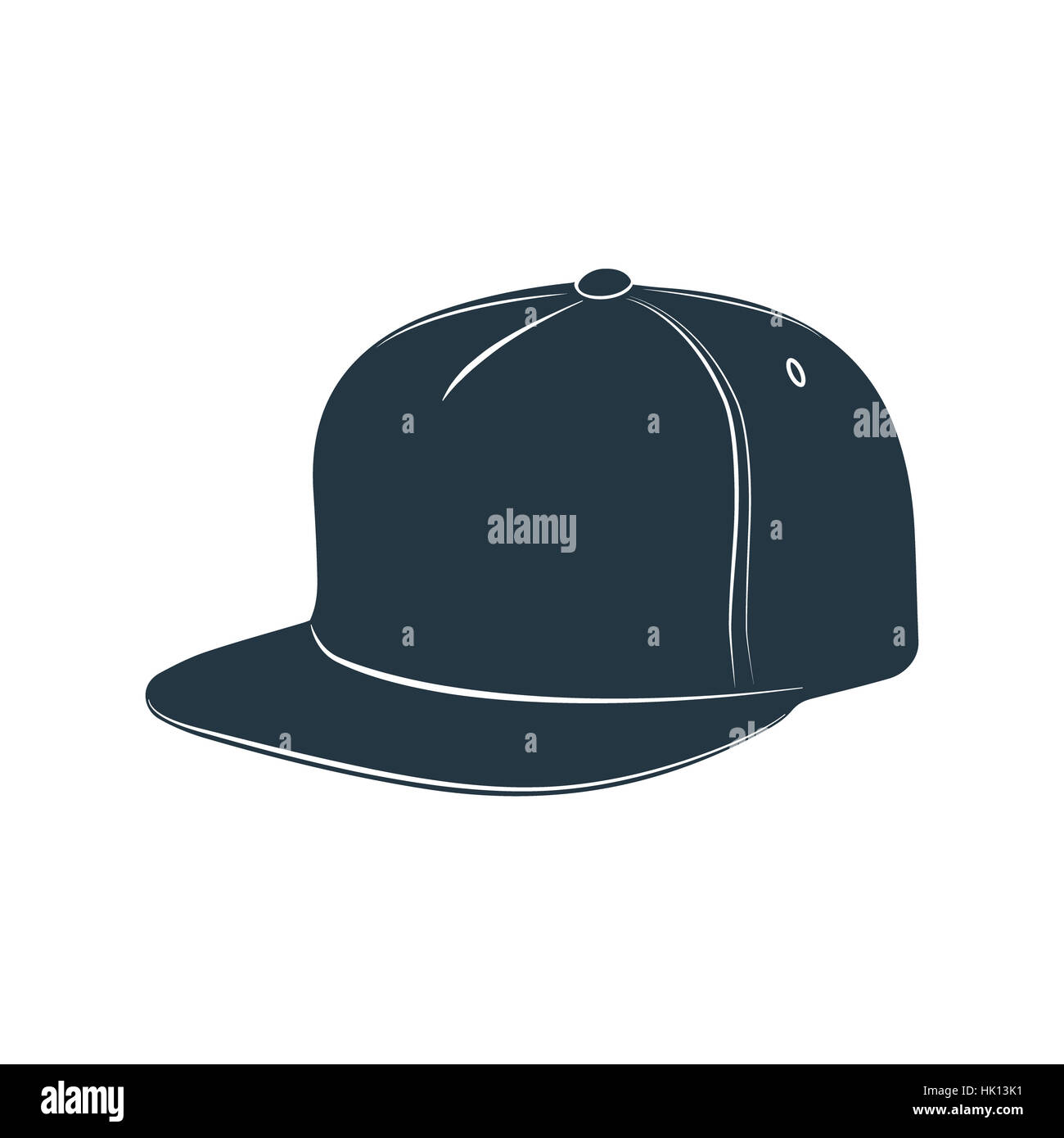 Un tappo con una visiera per la protezione dal sole. Illustrazione della foto. Foto Stock