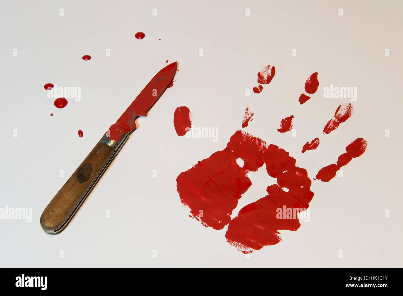 Via, sangue, thriller, arma da taglio, braccio, arma, coltello, coltello, dito, Foto Stock
