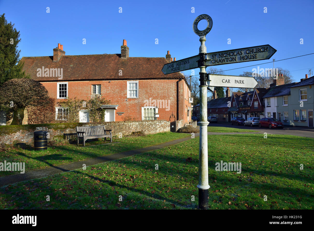 Jane Austen's House e museo, Chawton Village, Alton, HAMPSHIRE, Regno Unito Foto Stock