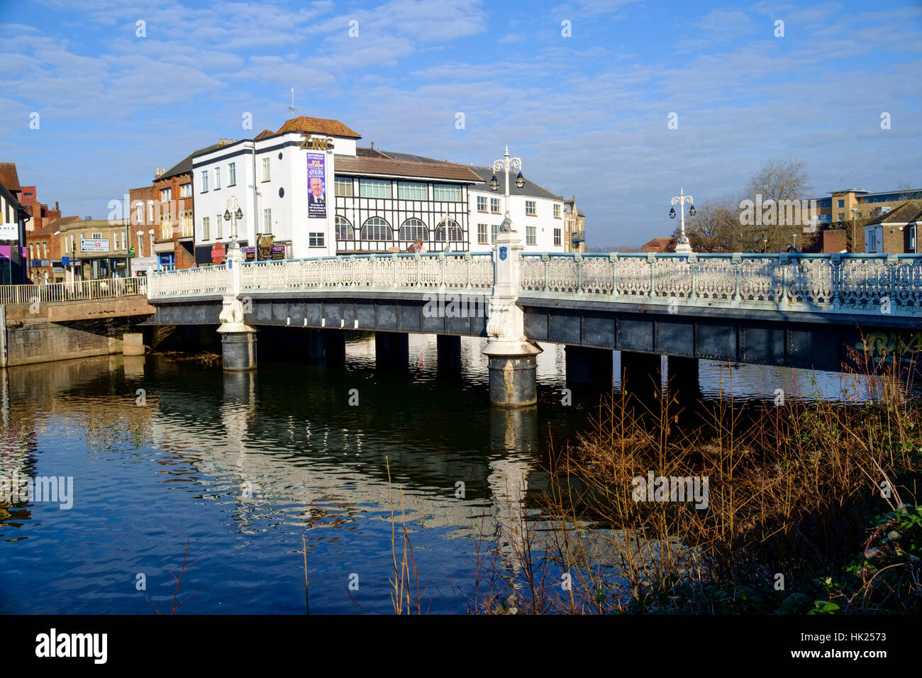 Taunton il capoluogo della contea del Somerset Inghilterra città ponte e Rive Tone Foto Stock