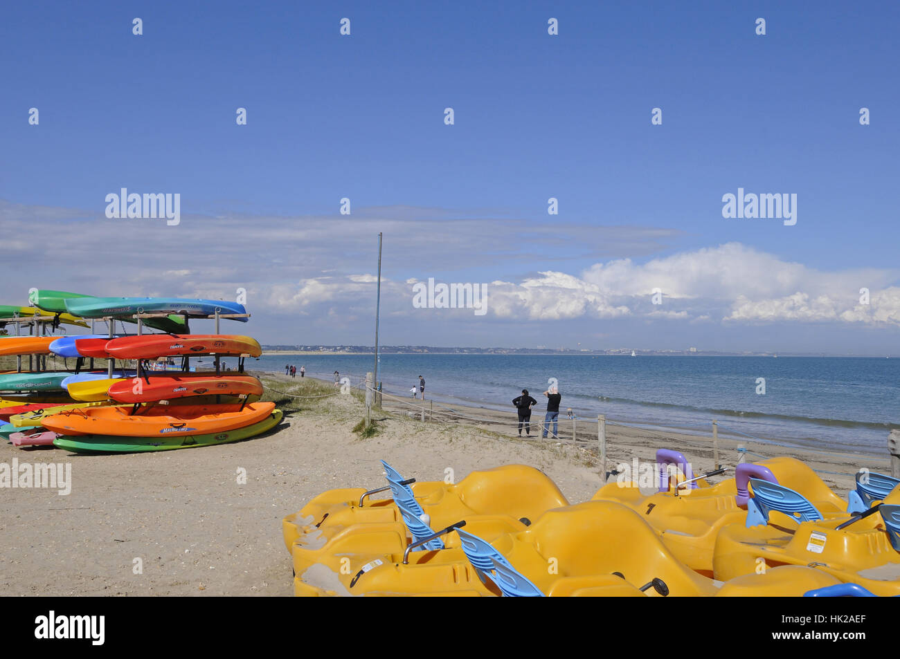 Knoll spiaggia sulla baia di Studland Isle of Purbeck Dorset Inghilterra Foto Stock