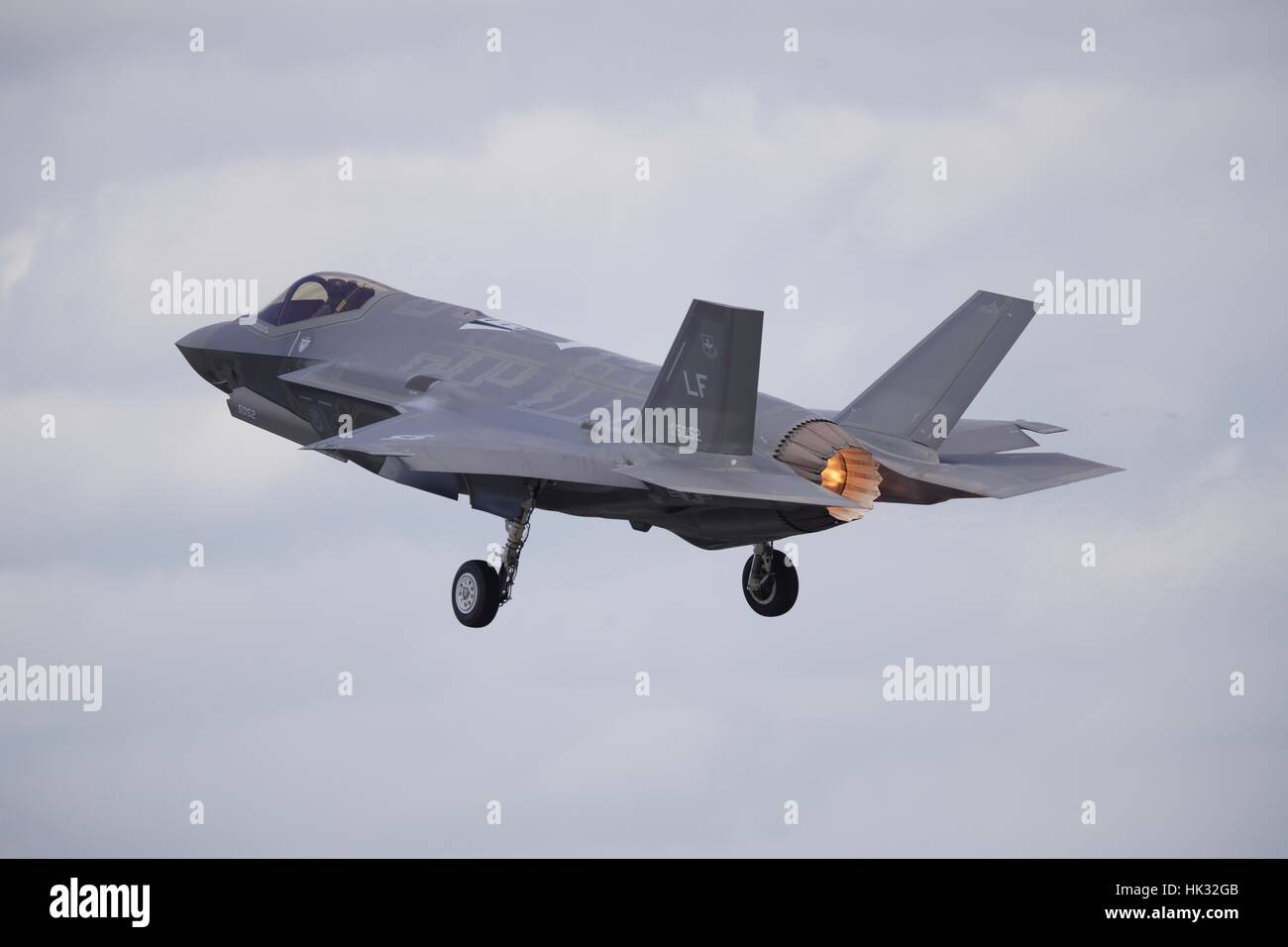 F-35un fulmine di ll di decollare al Royal International Air Tattoo Foto Stock