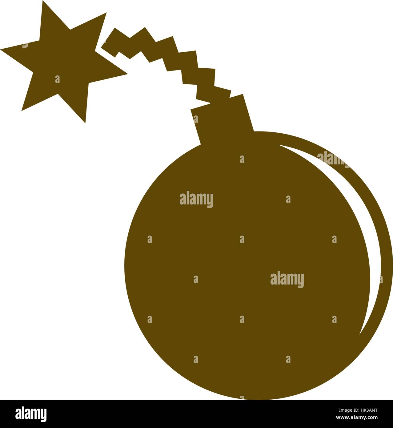 TNT bomba icona piana stock illustrazione vettoriale Illustrazione Vettoriale