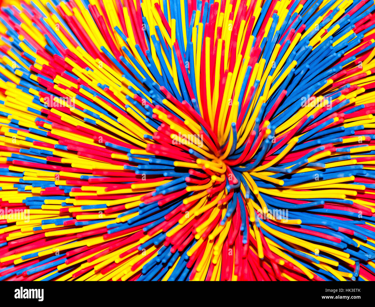 Stringa di gomma sfera Foto Stock