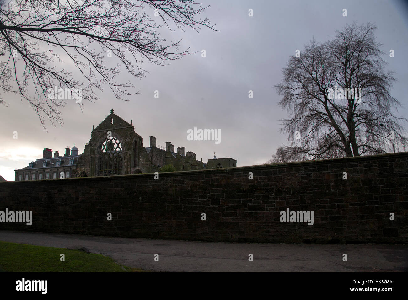 Abbazia HOLLYROOD EDINBURGH SCOTLAND REGNO UNITO Foto Stock