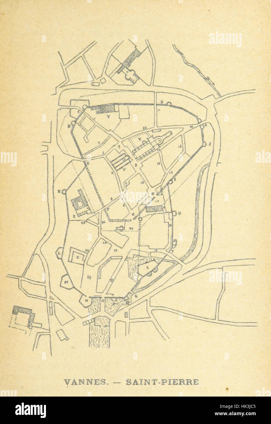 Immagine presa da pagina 15 del 'Topographie historique de Vannes' immagine presa da pagina 15 del 'Topographie historiqu Foto Stock