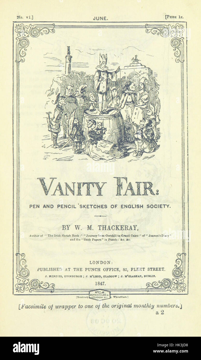 Immagine presa da pagina 15 del 'l'Oxford Thackeray. Con illustrazioni. [Modificati con introduzioni di George Saintsbury.]' immagine presa da pagina 15 del 'l'Oxford Th Foto Stock