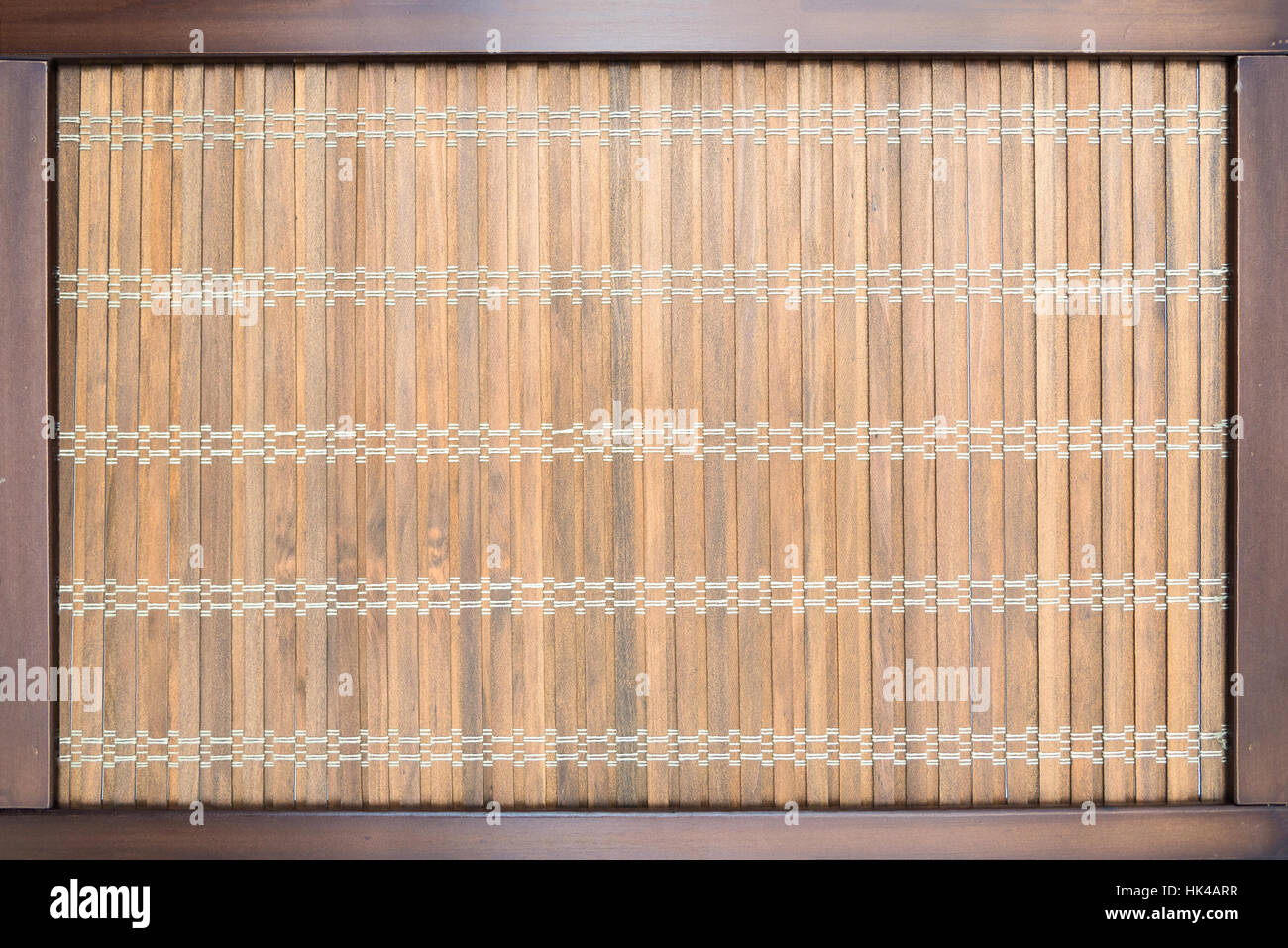 Legno Design orientale lo sfondo con il telaio Foto Stock