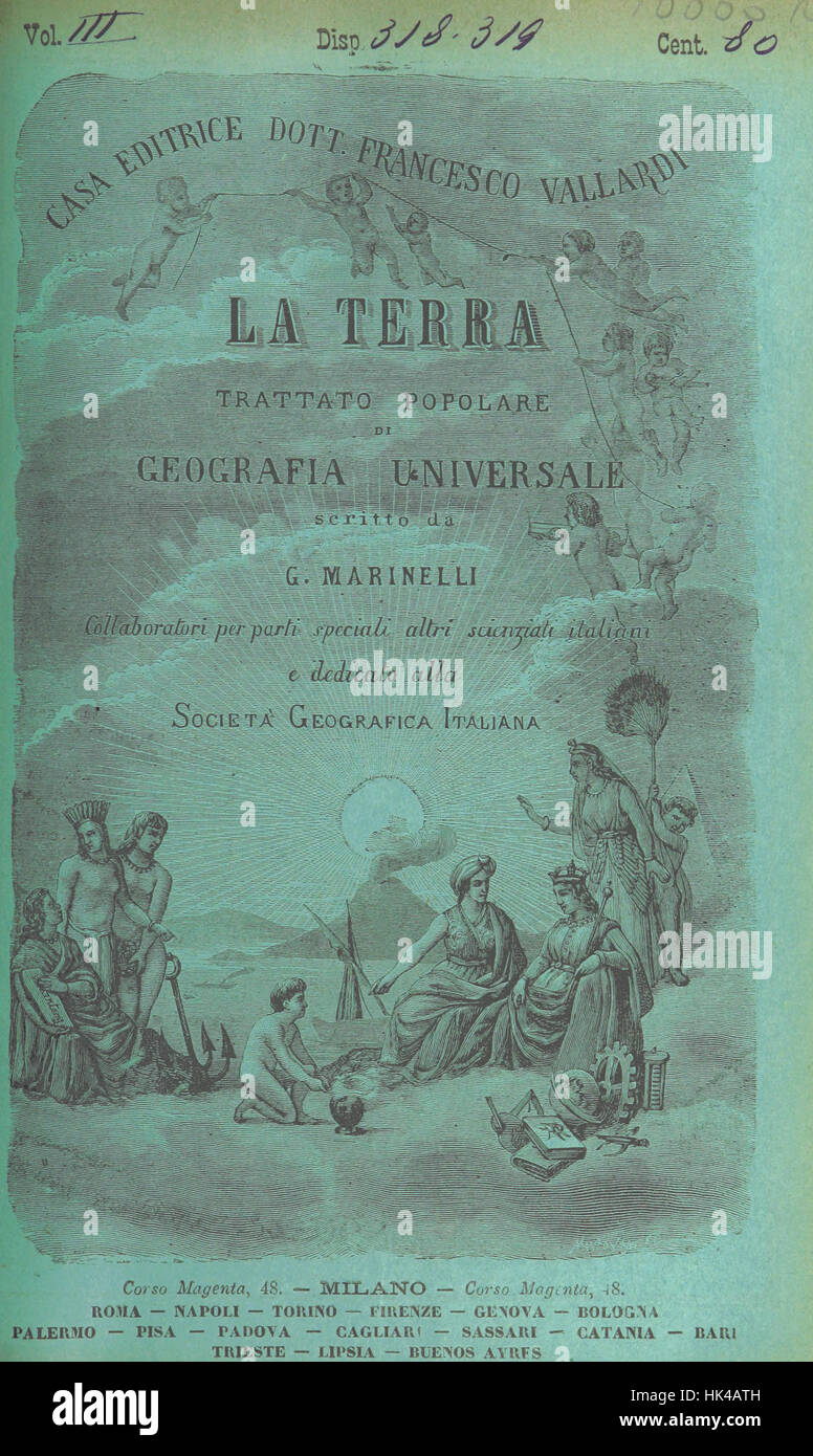 Immagine presa da pagina 1045 di 'La Terra, trattato popolare di geografia universale per G. Marinelli ed altri scienziati italiani, ecc. [Con illustrazioni e mappe.]' immagine presa da pagina 1045 di 'La Terra, tratt Foto Stock