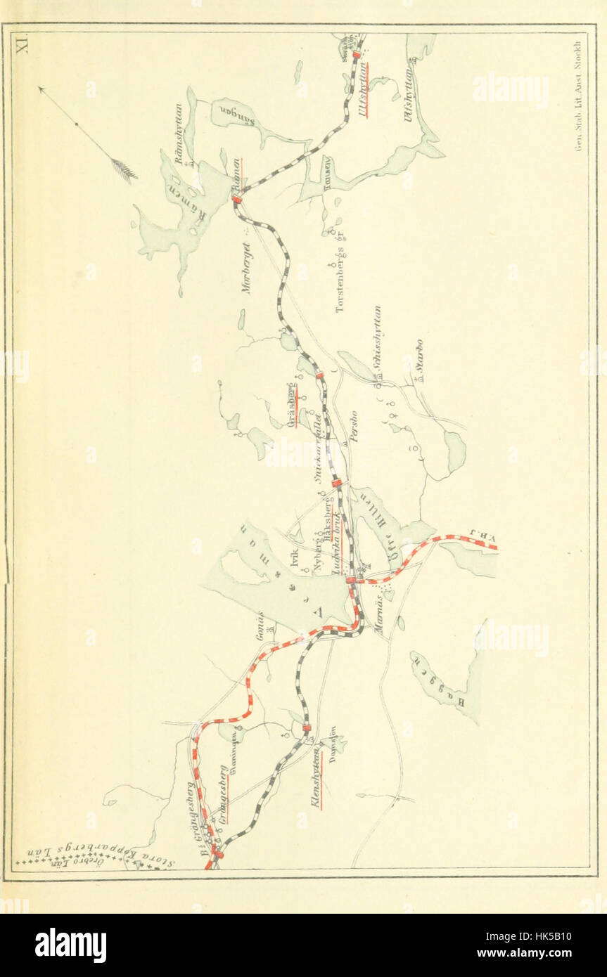 Immagine presa da pagina 179 di 'da Göteborg a Dalecarlia. Un viaggio con la ferrovia Bergslagernas. [Con mappe e illustrazioni.]' immagine presa da pagina 179 di 'da Göteborg t Foto Stock