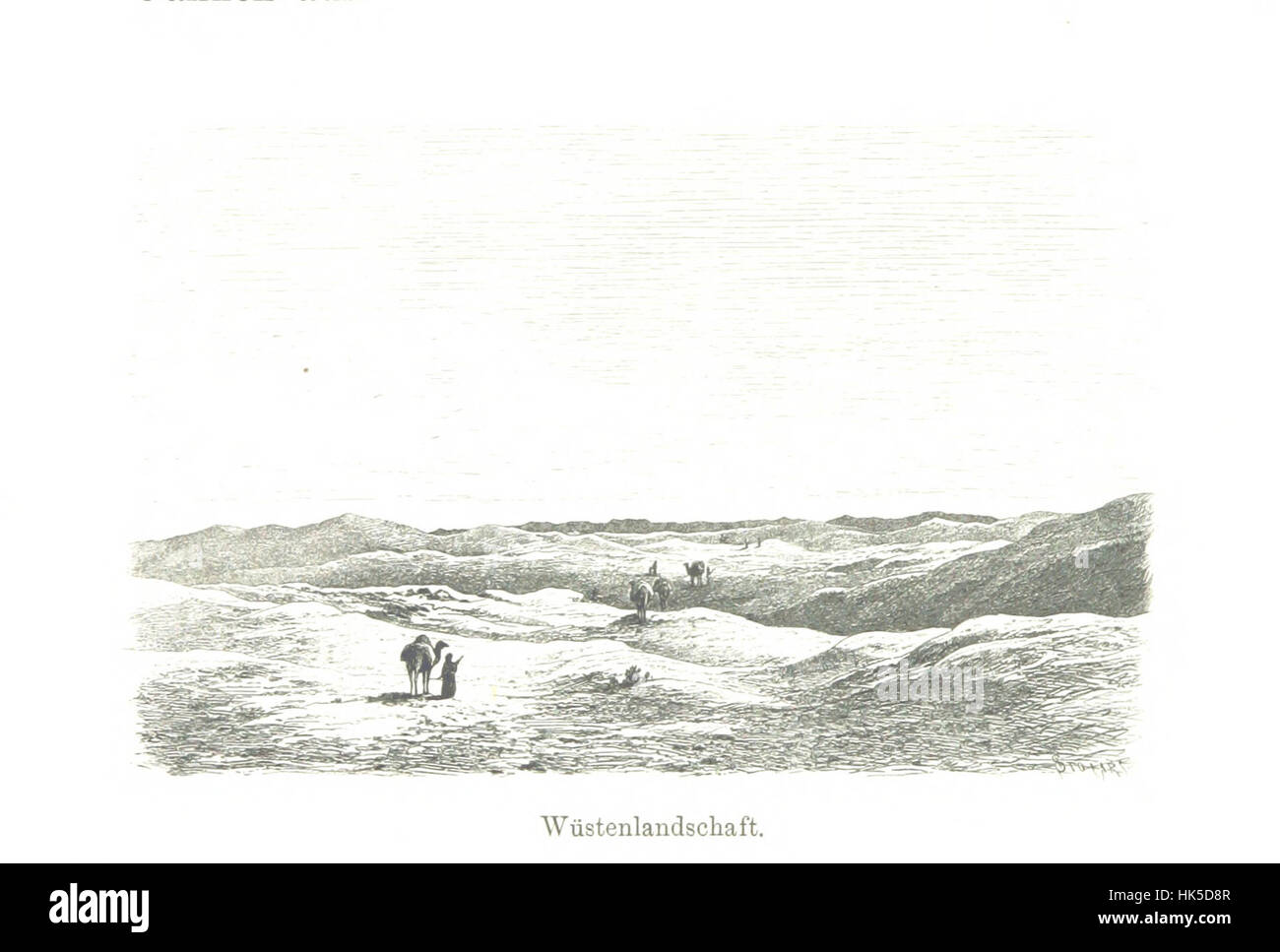 Immagine tratta da "Yacht-Reise in den Syrten", che mostra i viaggi dell'arciduca Luigi Salvatore d'Austria nel 1873. La pagina evidenzia i paesaggi della regione Syrte, le avventure marine e le illustrazioni personali dell'autore. Foto Stock