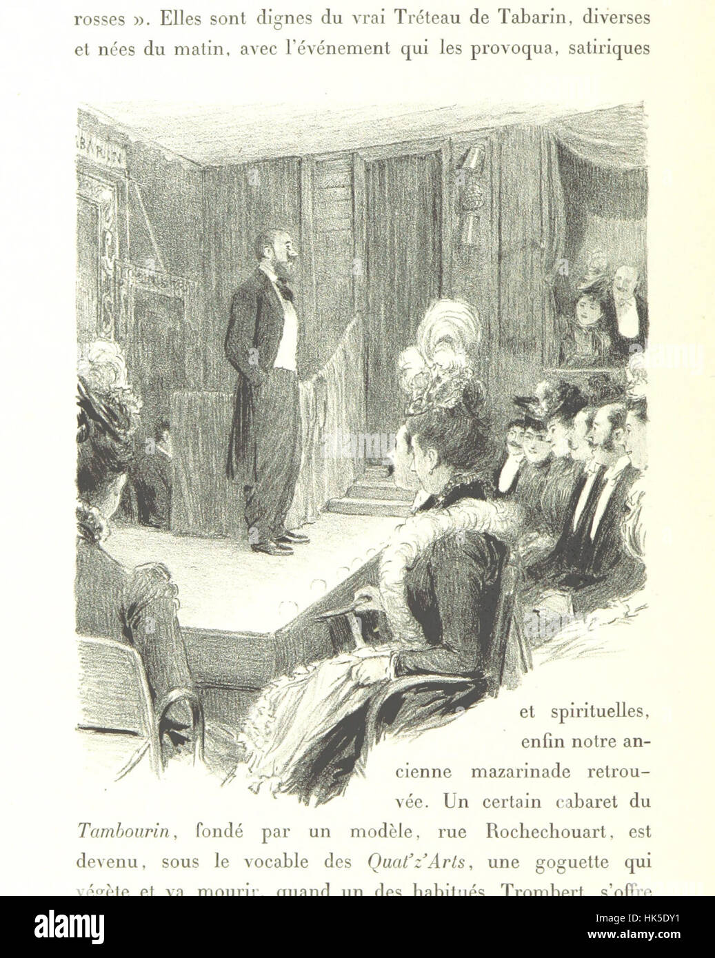 Immagine presa da pagina 190 di "La Vie à Montmartre. Le illustrazioni de P. Vidal' immagine presa da pagina 190 di "La Vie un Foto Stock