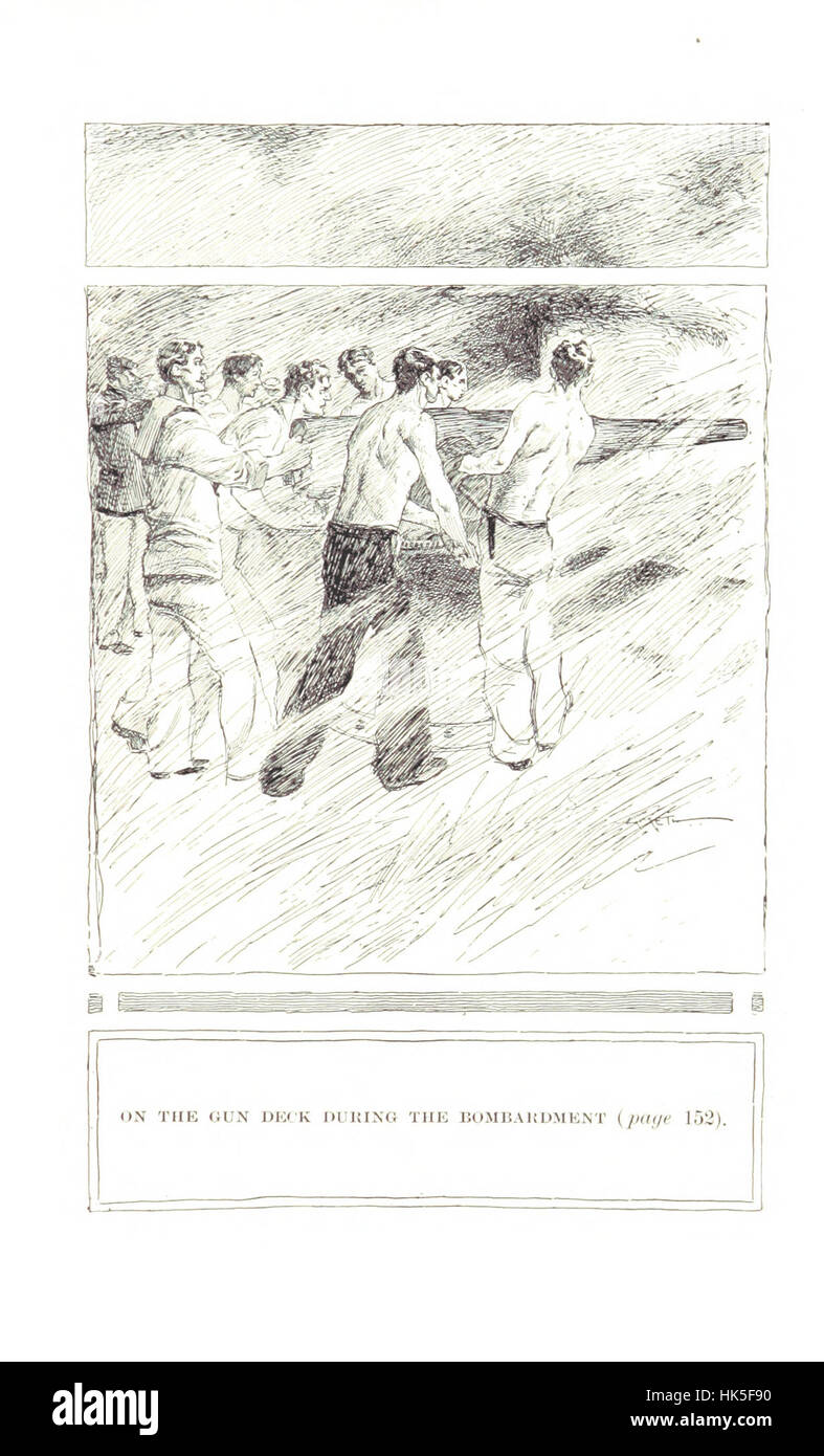 Un artigliere a bordo del 'Yankee.' dal diario di numero cinque del dopo la porta pistola. Il filo della crociera e lotte della Naval riserve nella guerra ispano-americana. A cura di H. H. Lewis, etc immagine presa da pagina 197 di un "Gunne Foto Stock