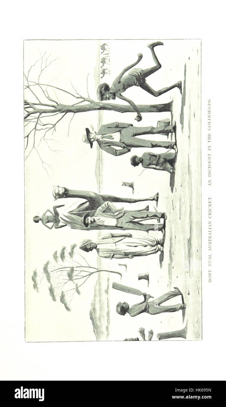 Questa immagine tratta da "My Fourth Tour in Western Australia" mostra un'illustrazione o un ritratto relativo ai viaggi dell'autore in Western Australia, evidenziando gli aspetti paesaggistici e culturali della regione. Foto Stock