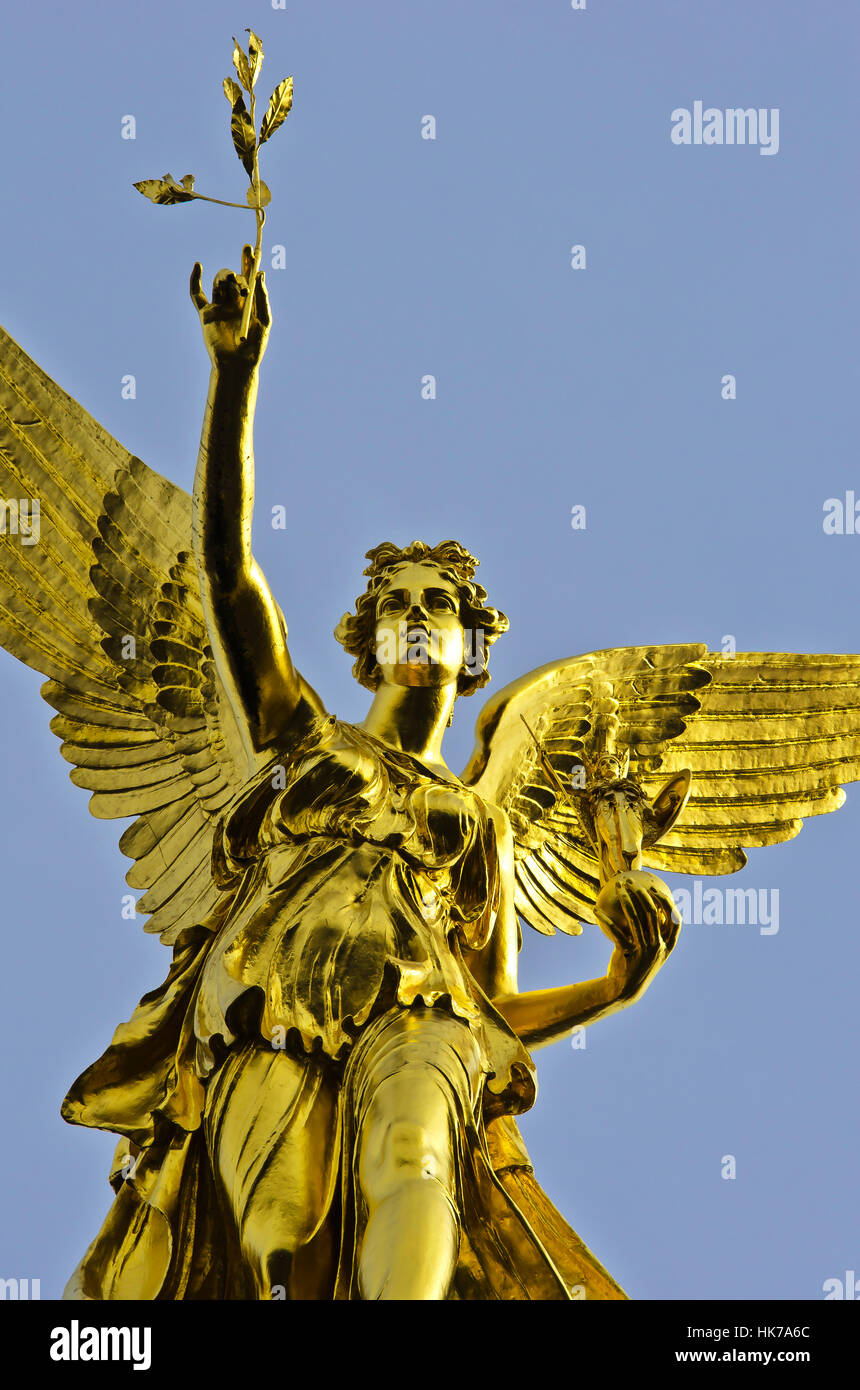L Angelo della pace a Monaco di Baviera Foto Stock