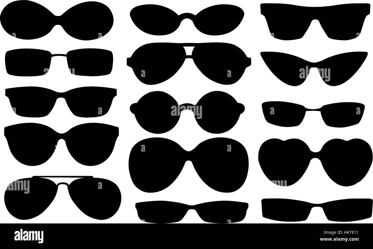 Occhiali da sole isolato su bianco Illustrazione Vettoriale
