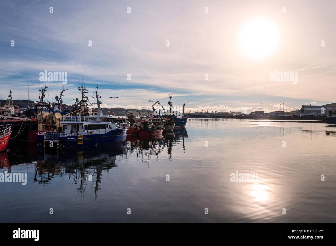 Killybegs Pesca Porto Porto, County Donegal, Irlanda Foto Stock