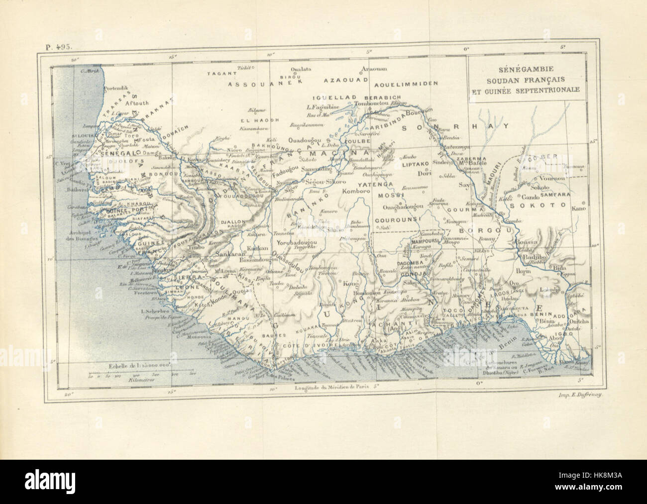 Immagine presa da pagina 519 di 'L'Afrique ... Dixième édition ... corrigée' immagine presa da pagina 519 di 'L'Afrique Dixiè Foto Stock