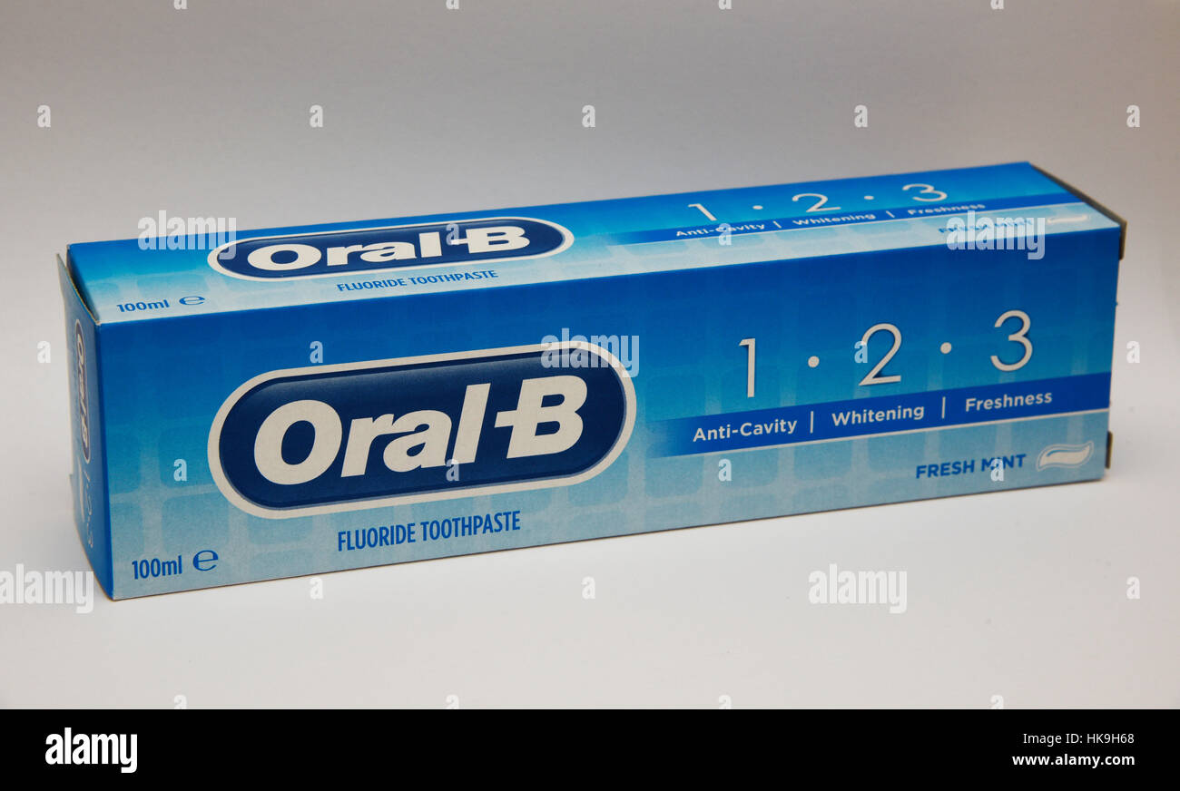 Oral B dentifricio Foto Stock