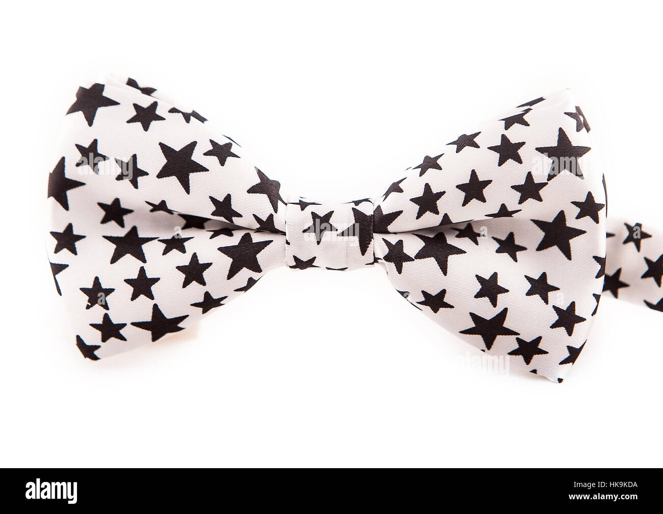 Blue bow tie con stelle isolati su sfondo bianco Foto Stock