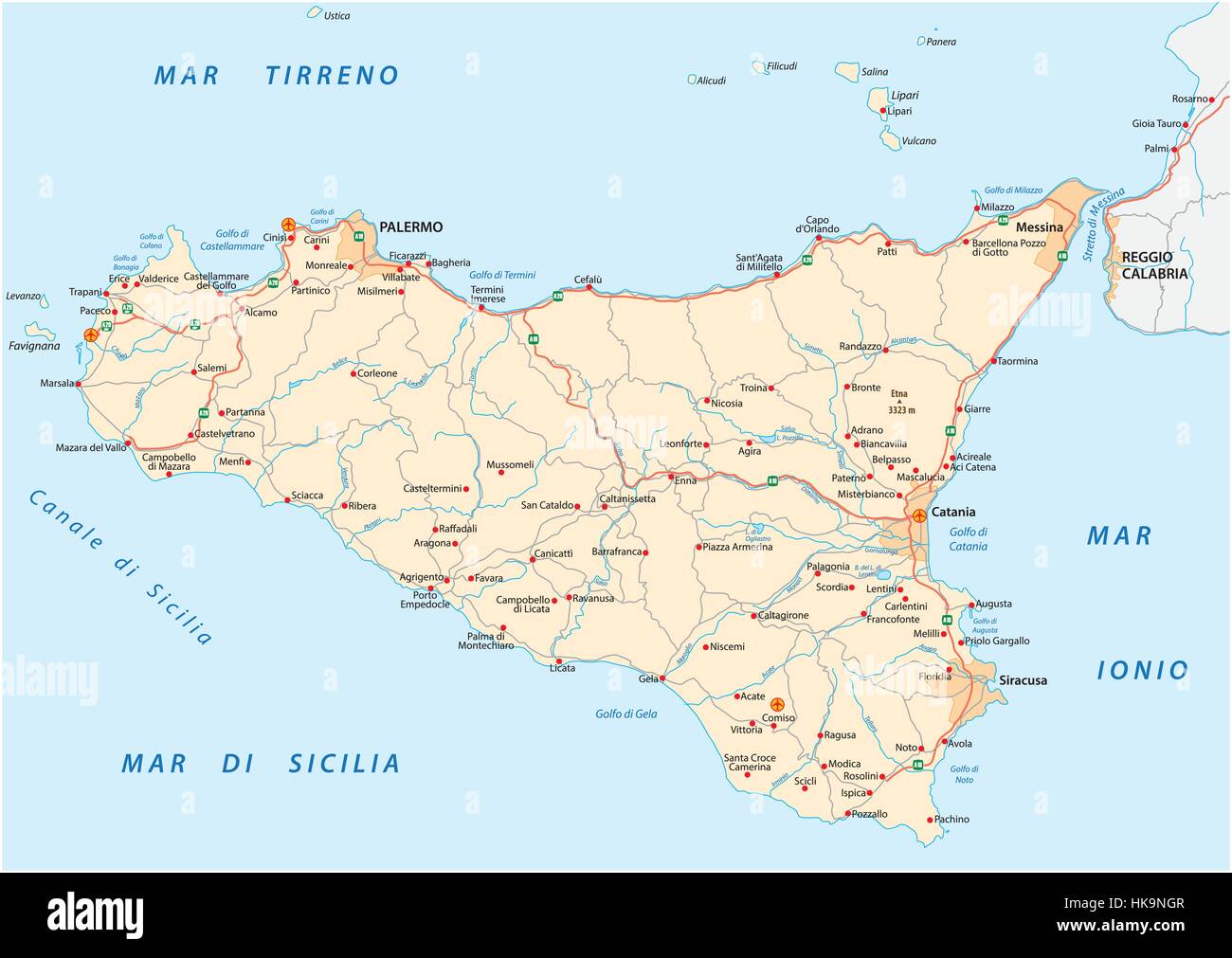 Mappa stradale dell'islanda sicilia immagini e fotografie stock ad alta  risoluzione - Alamy