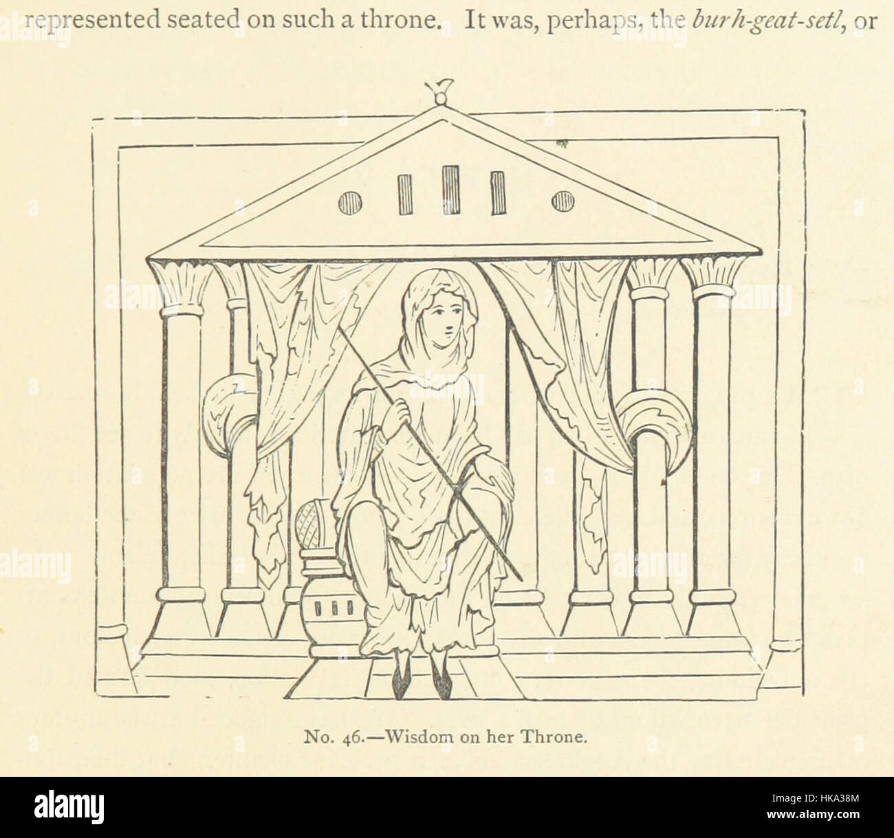 Immagine tratta dalla pagina 99 di "le case degli altri giorni" che mostra una rappresentazione storica della vita domestica e delle maniere in Inghilterra attraverso i secoli. Foto Stock