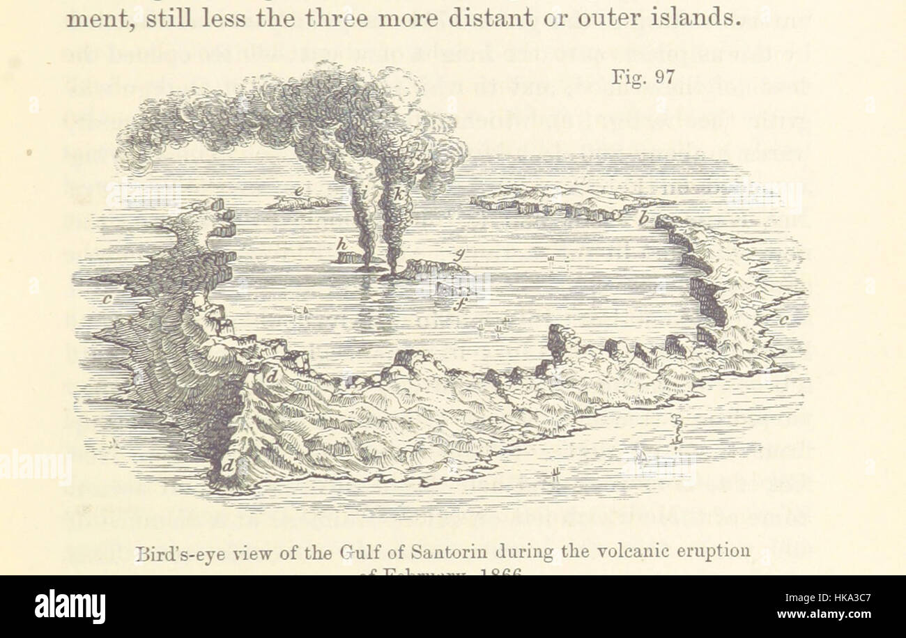Questa immagine tratta da "Principles of Geology" (sesta edizione inglese) mostra un disegno, una mappa o un'illustrazione vintage del libro, catturando elementi storici attraverso schizzi dettagliati. Il lavoro rappresenta il contributo significativo della geologia alla comprensione scientifica in tempi precedenti. Foto Stock