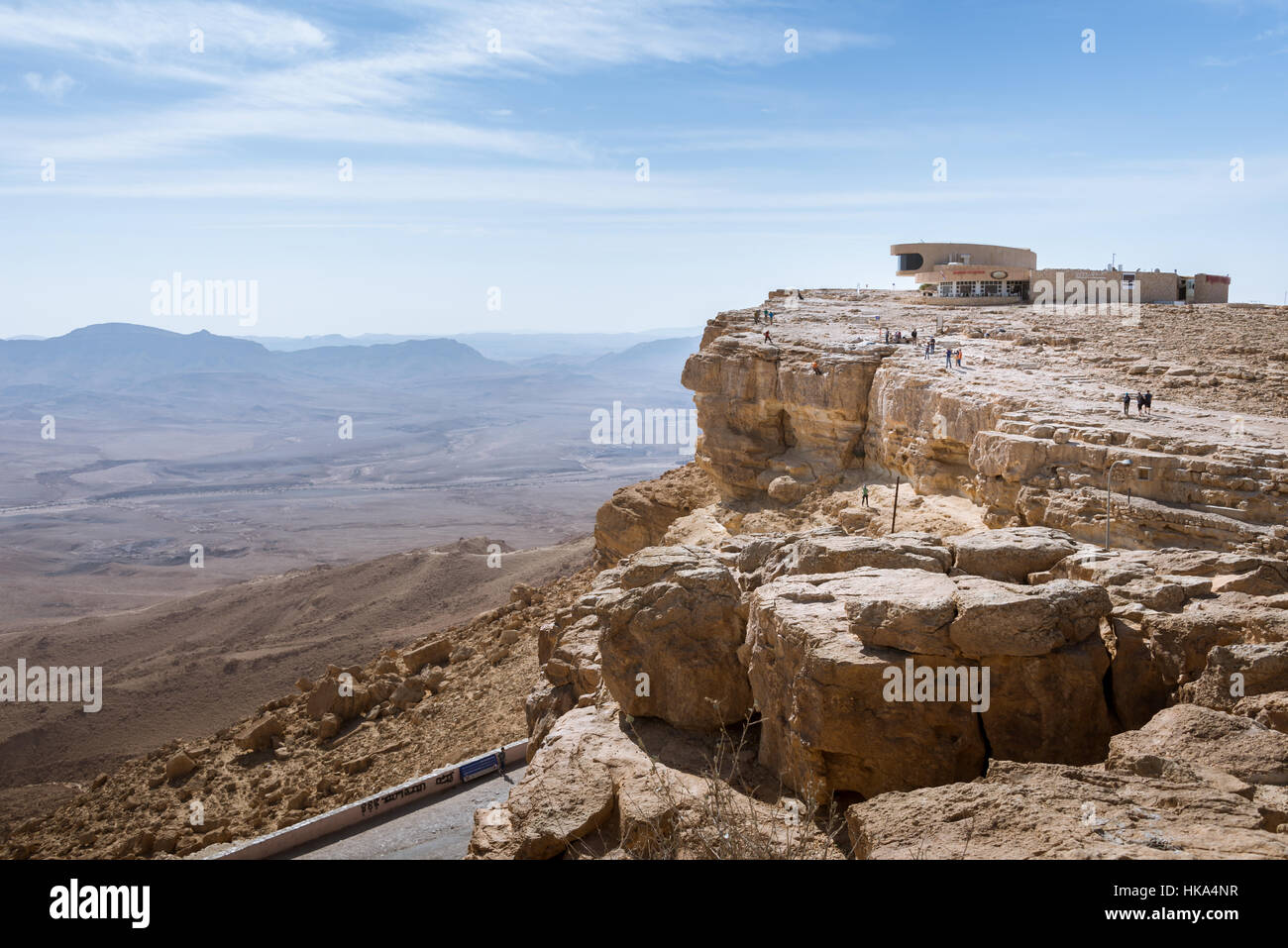 Visita a Mitzpe Ramon in Israele sud Foto Stock