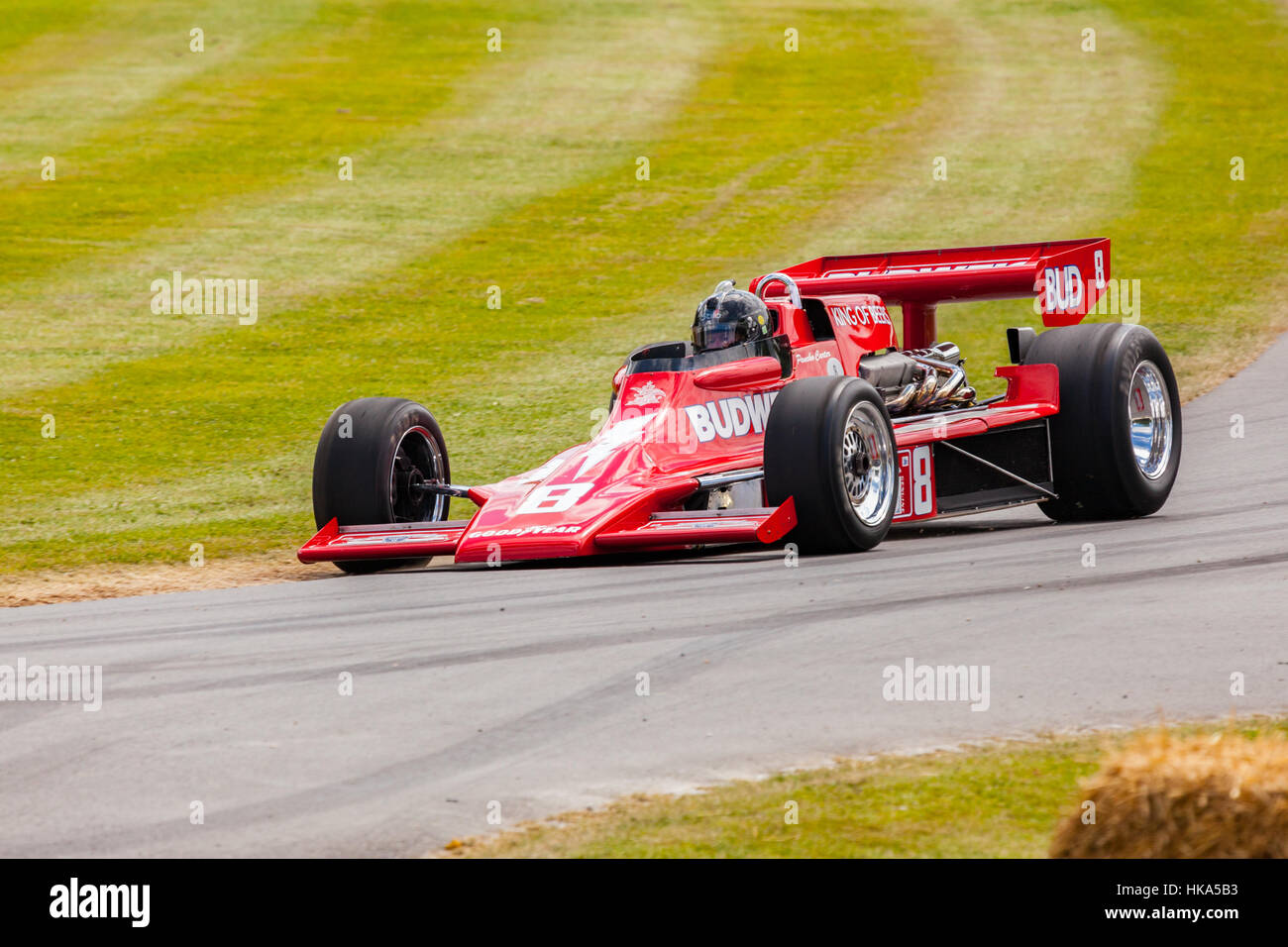 Lightning-Cosworth racing car a Goodwood Festival della velocità 2014 Foto Stock