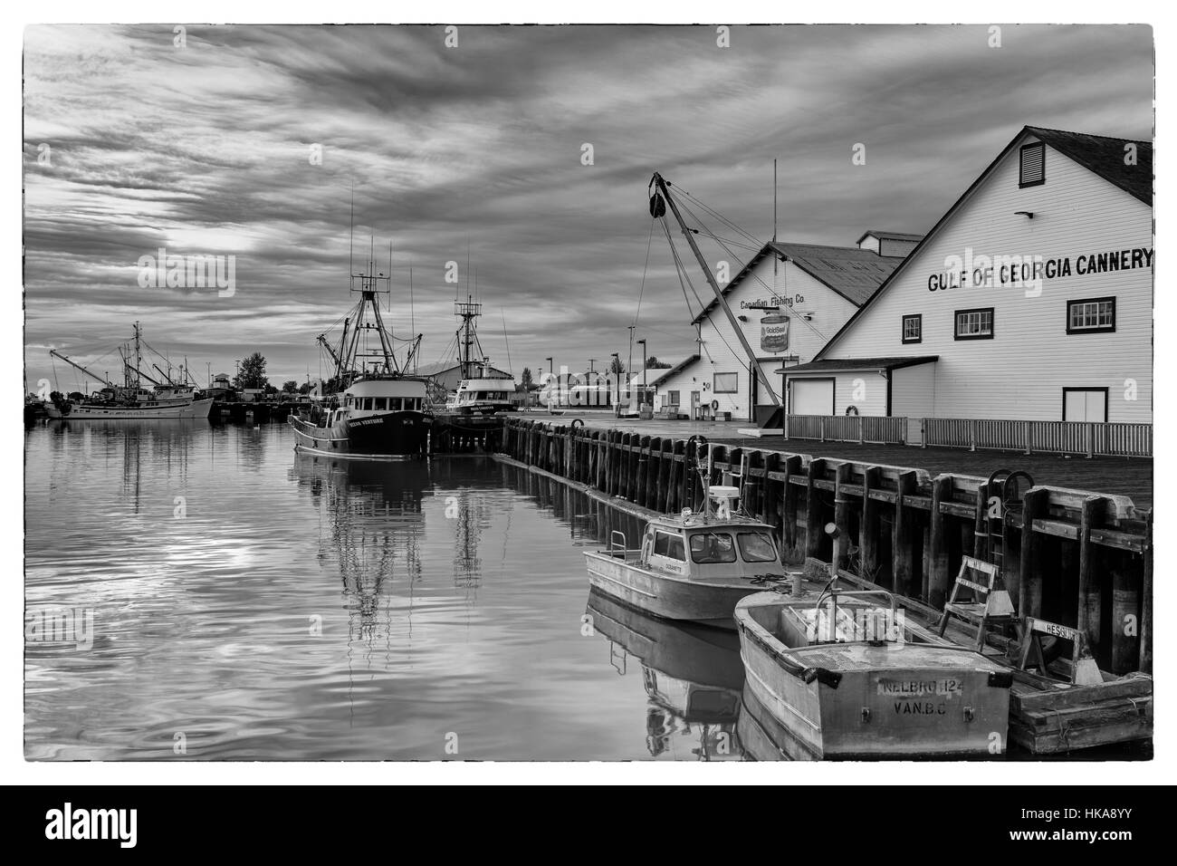 Golfo di Georgia Cannery museo,Steveston Villaggio di Pescatori, Vancouver, British Columbia, Canada Foto Stock
