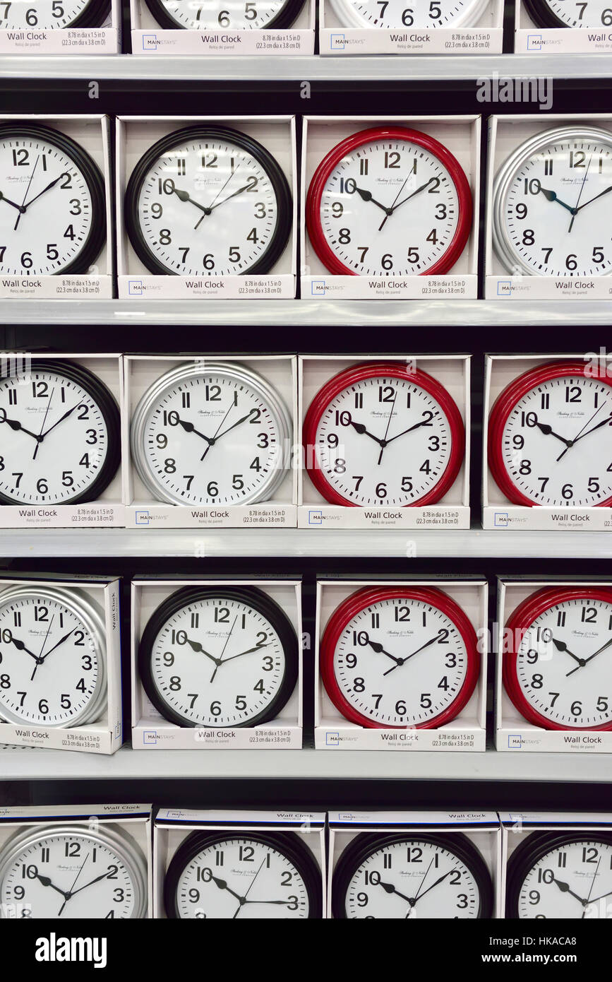 Orologi, dieci ultimi dieci Foto Stock
