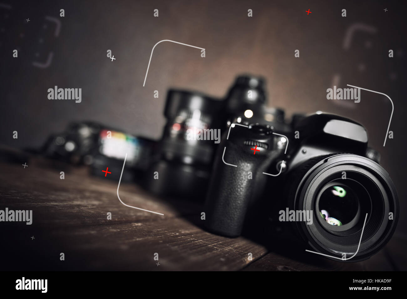 Reflex professionale fotocamera Foto Stock