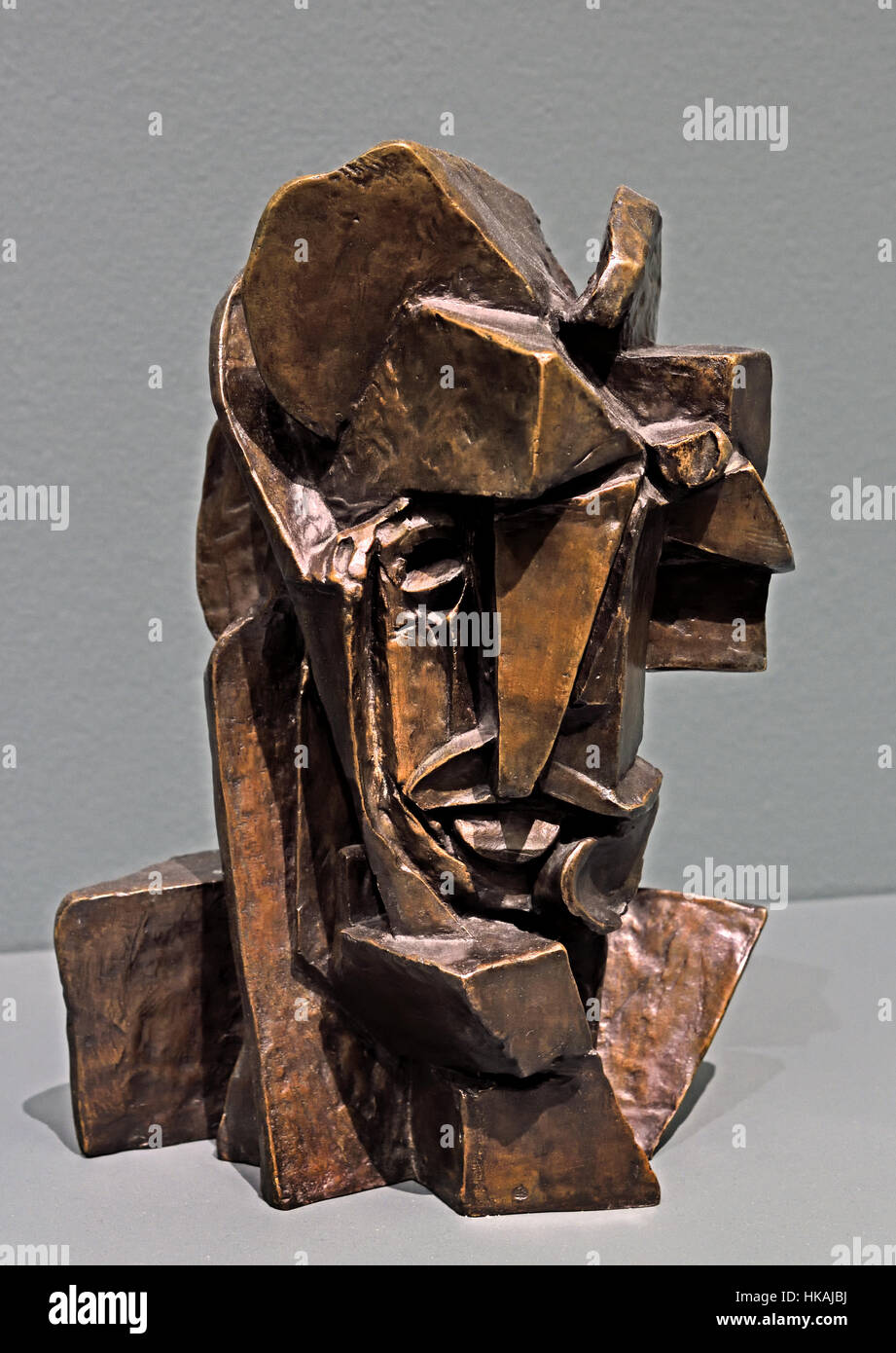 Capo cubista di Emil Filla 1882 – 1953 pittore moravo, era un leader dell'avanguardia di Praga tra la prima guerra mondiale e la seconda guerra mondiale ed era un pittore cubista. Foto Stock