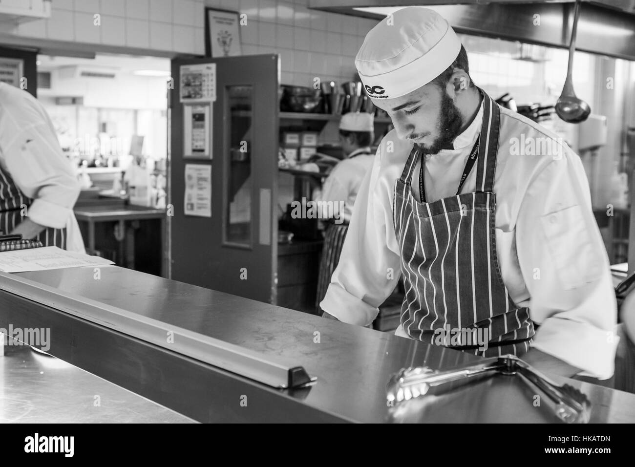 Gloucestershire College cucina per il 2017 Gennaio turismo annuale Forum riunisce membri provenienti da Inghilterra e Galles Foto Stock
