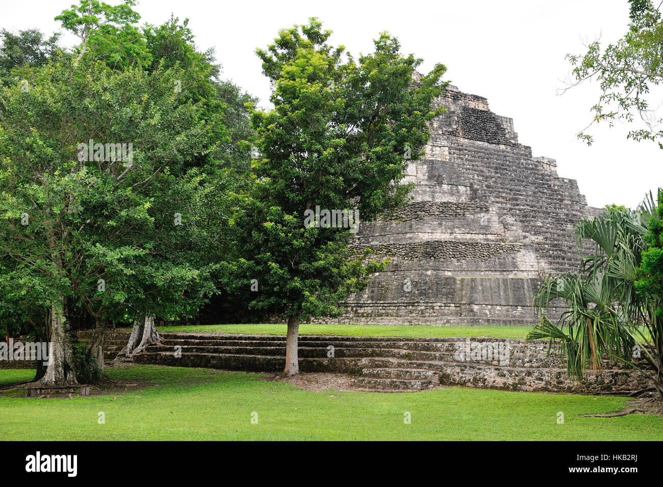 Piramide in Costa Maya Messico Foto Stock