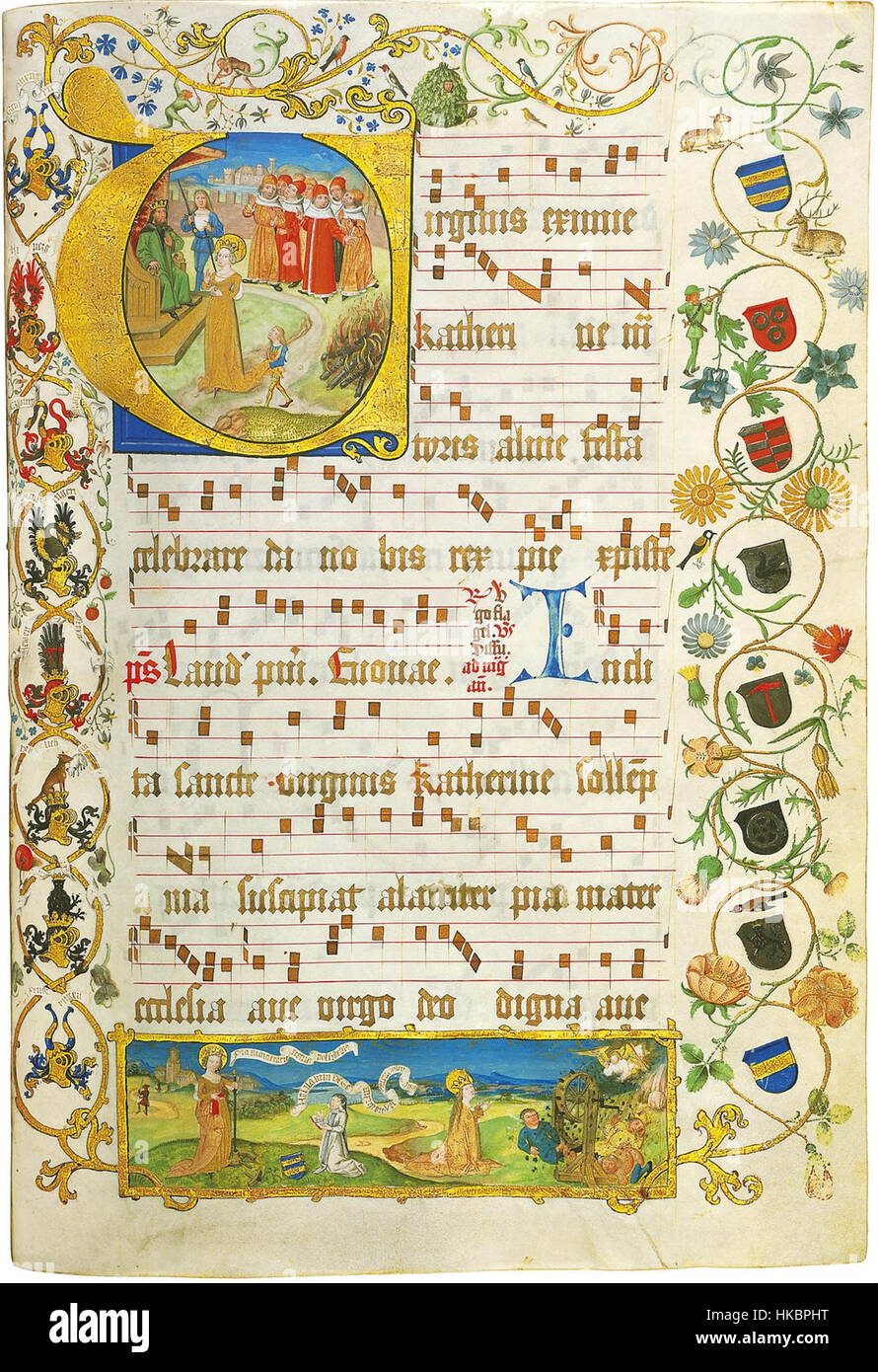Antiphonal di Elisabeth von Gemmingen 1 Foto Stock