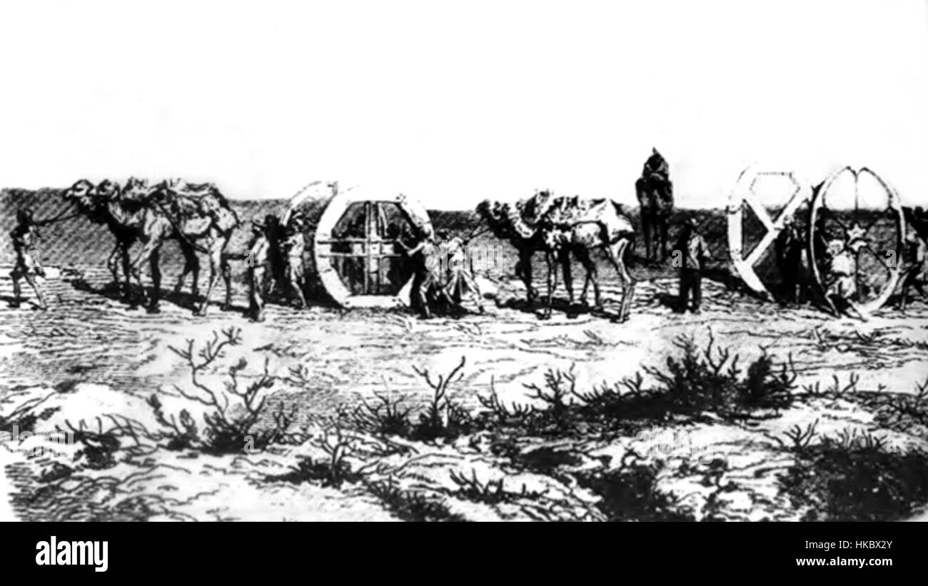 Questo disegno storico del Canale di Suez illustra la meraviglia ingegneristica che collega il Mar Mediterraneo con il Mar Rosso. Esso rappresenta l'impatto significativo del canale sulle rotte commerciali e marittime internazionali. Foto Stock