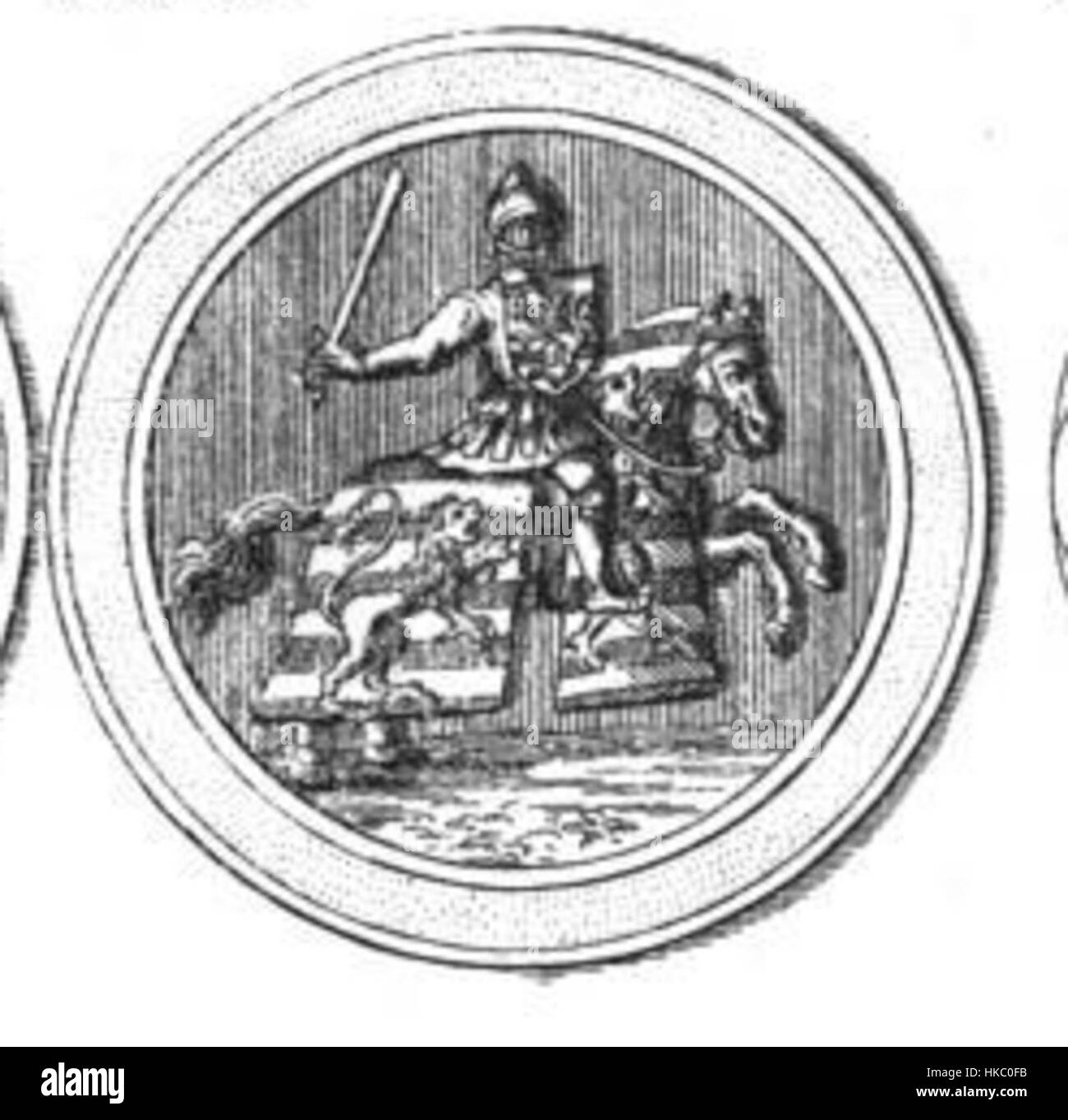 Un ritratto di Enrico V, conte di Lussemburgo, cattura il suo status regale e la leadership militare. Come figura di spicco nella storia medievale europea, ha svolto un ruolo significativo nella politica e nei conflitti del suo tempo. Foto Stock