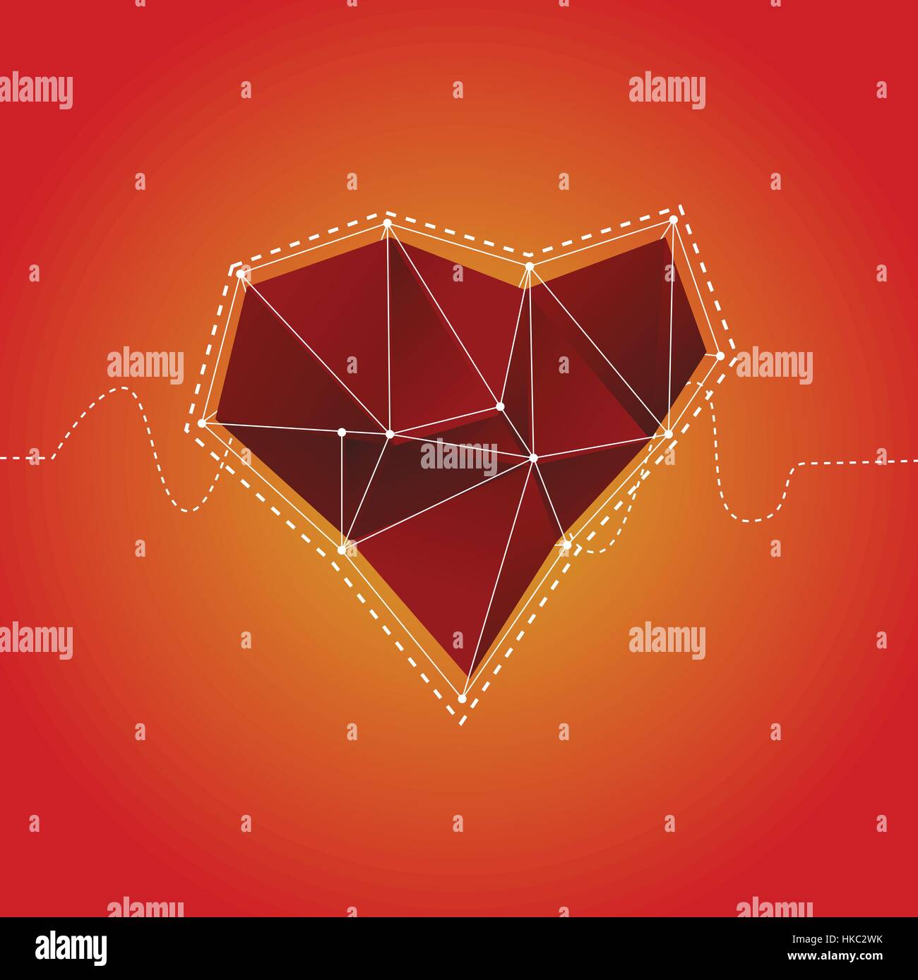 Icona cuore illustrazione Graphic Design Concept Illustrazione Vettoriale