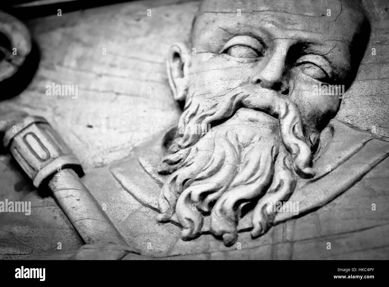 Dettaglio del gate di abbazia Foto Stock