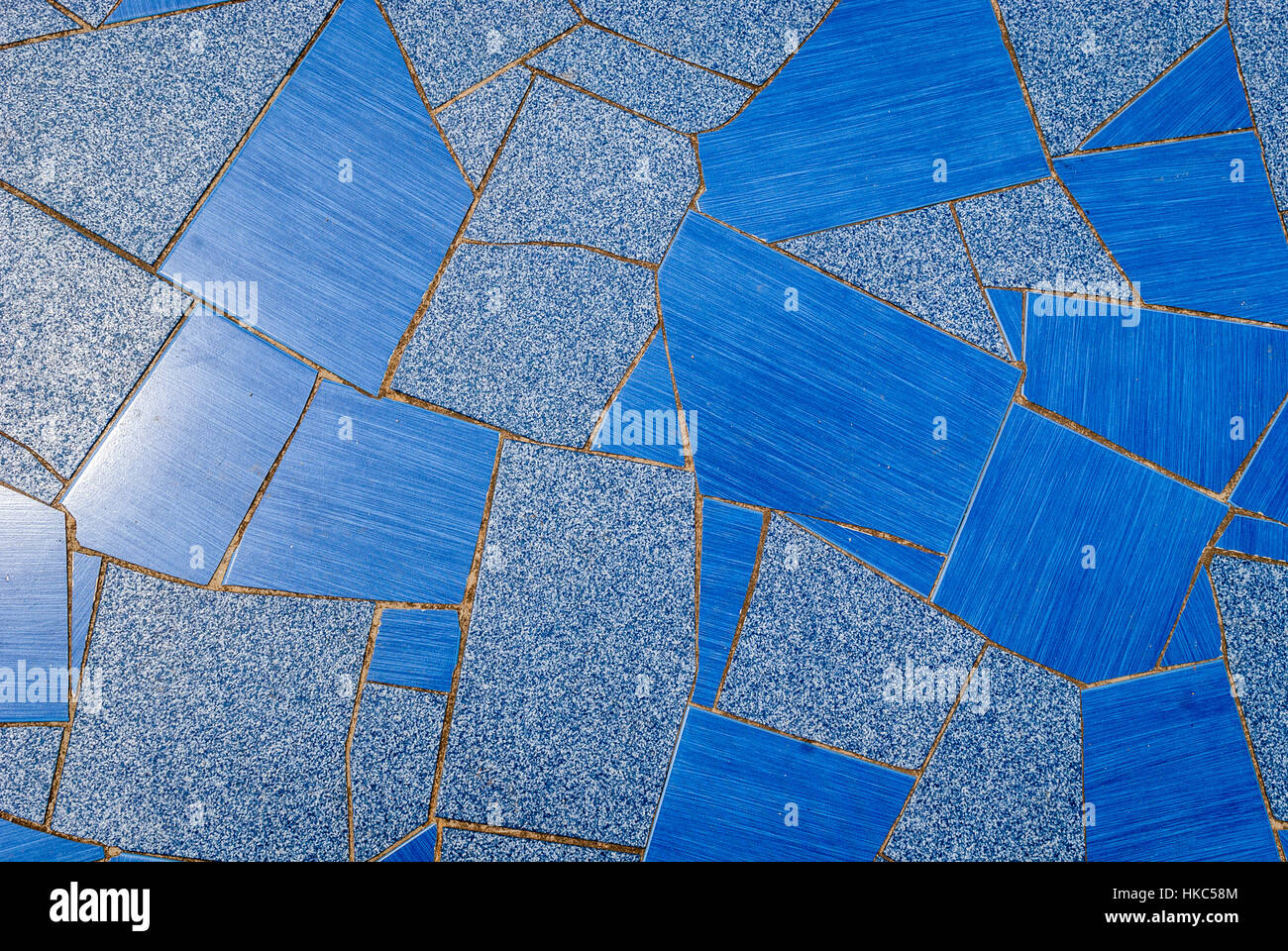Blu naturale pavimentazione piastrelle ceramiche texture per pavimento, parete o percorso. Recinzione tradizionali, Corte, nel cortile o pavimentazione stradale. Foto Stock