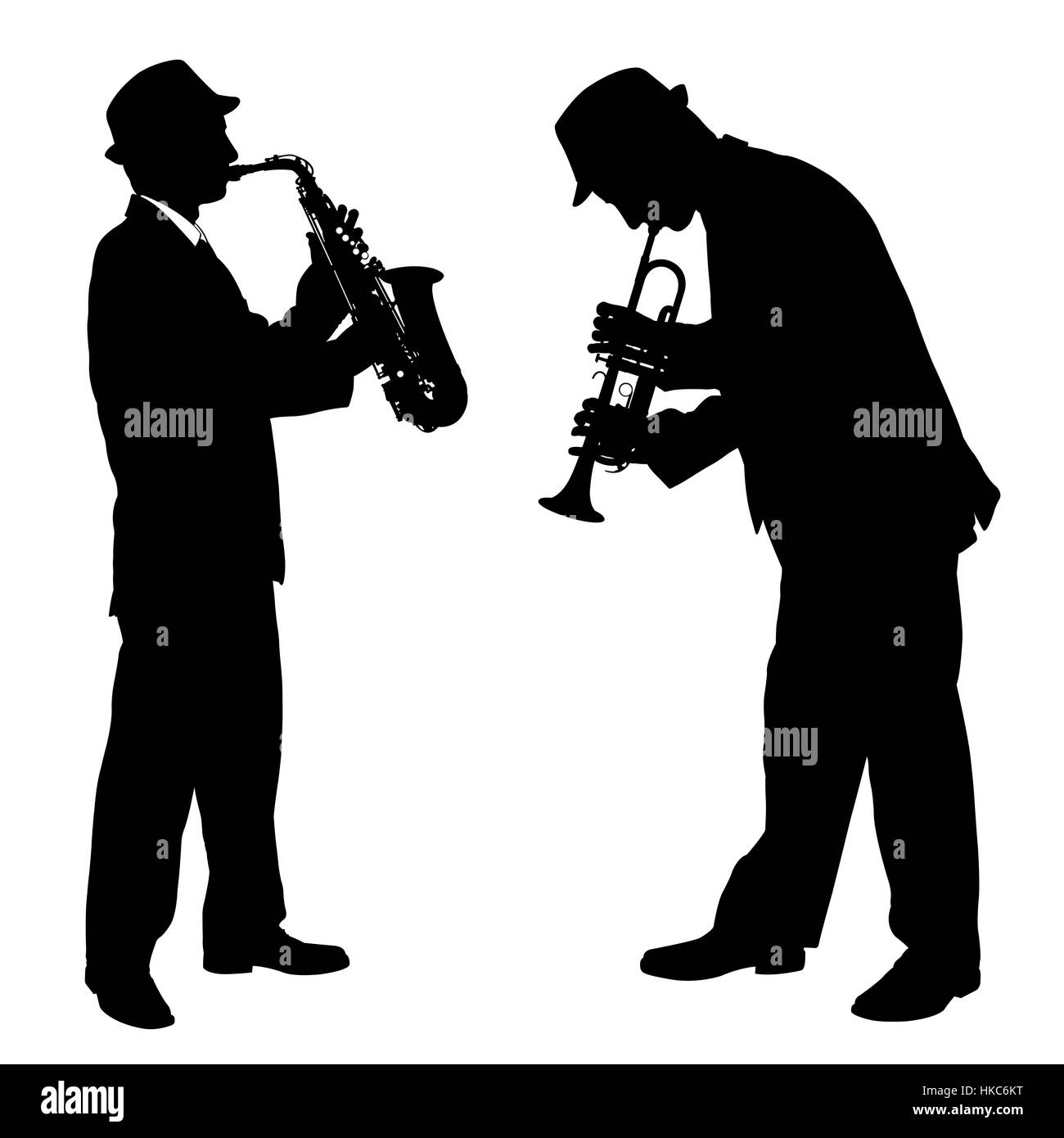 Illustrazione di lettori musicali isolato Foto Stock